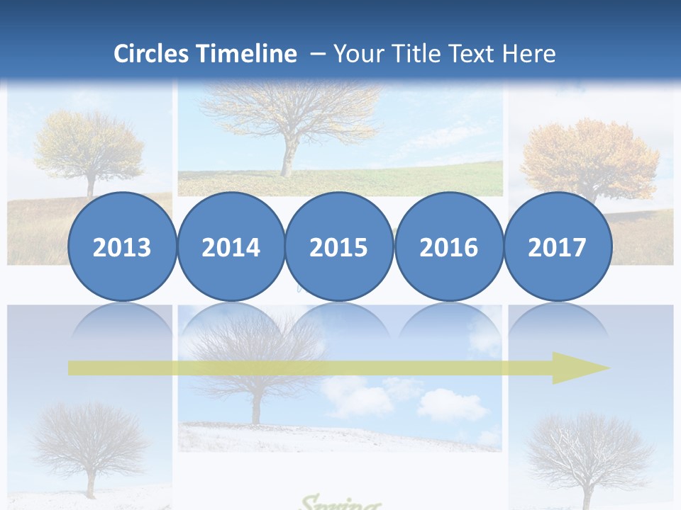 Cold Four Grass PowerPoint Template