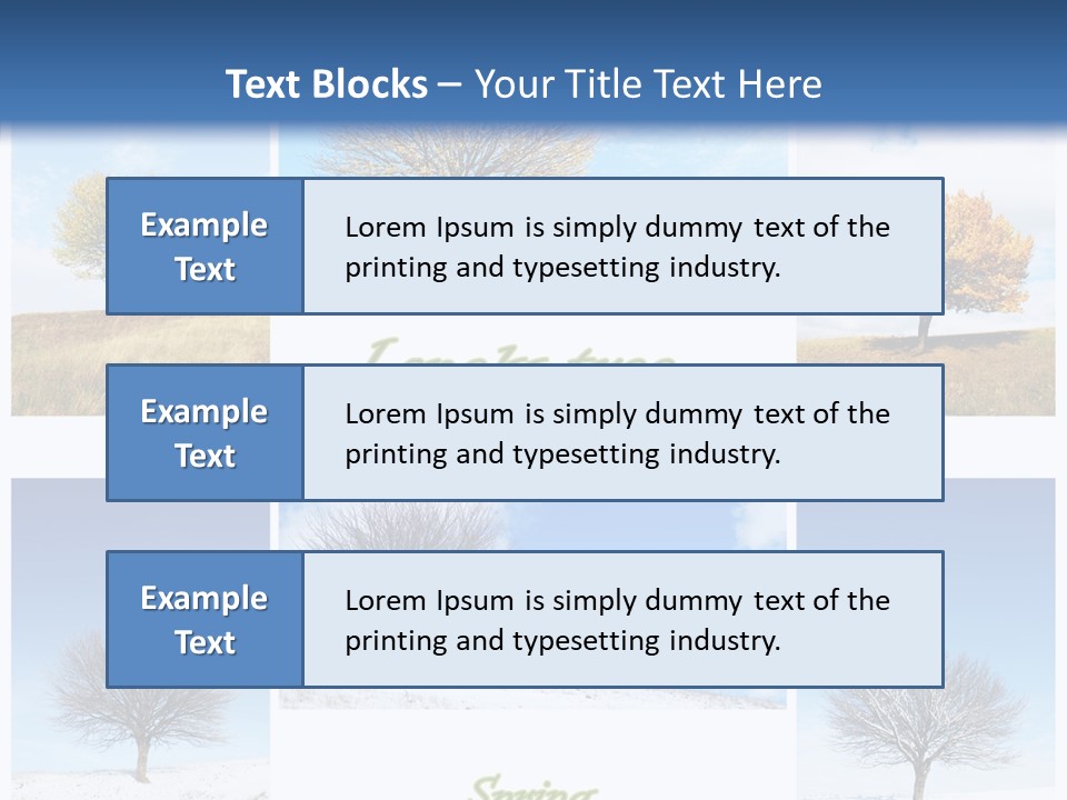 Cold Four Grass PowerPoint Template