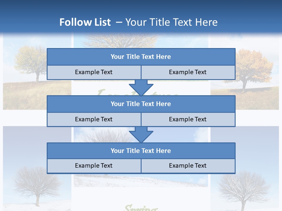 Cold Four Grass PowerPoint Template
