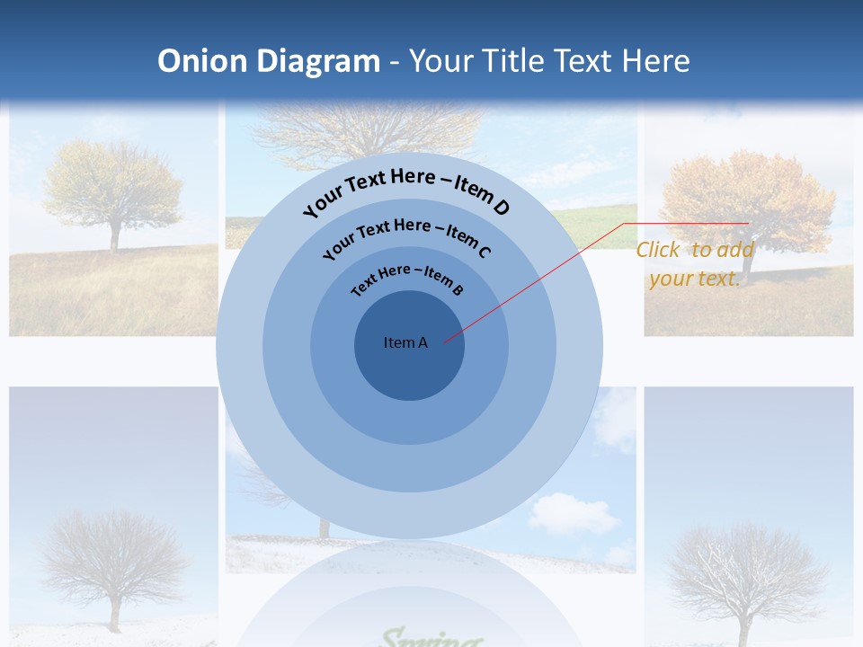 Cold Four Grass PowerPoint Template