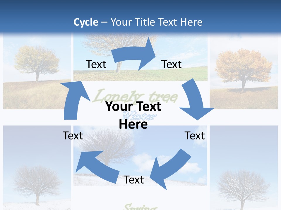 Cold Four Grass PowerPoint Template