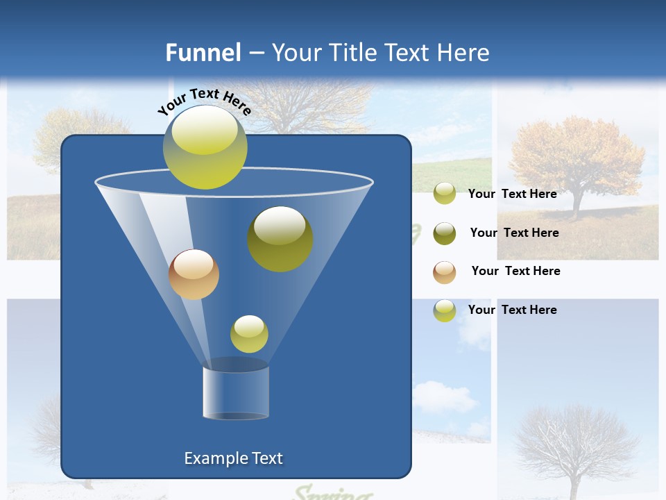 Cold Four Grass PowerPoint Template