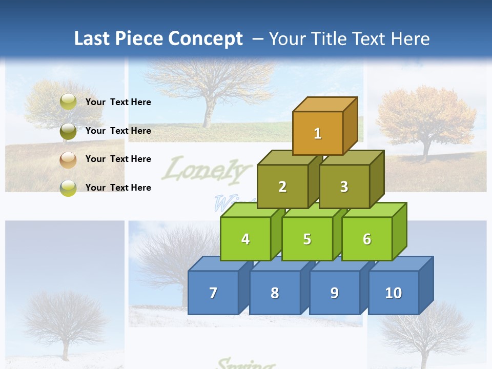 Cold Four Grass PowerPoint Template