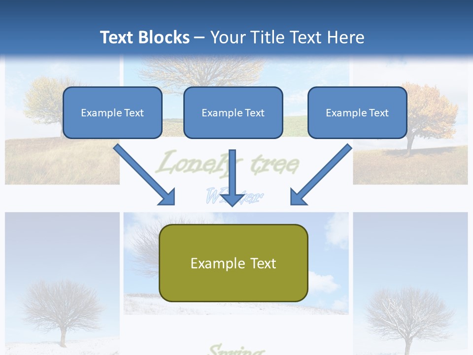 Cold Four Grass PowerPoint Template