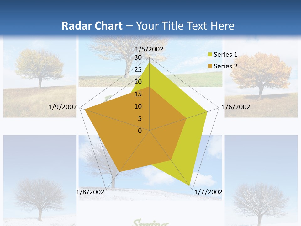 Cold Four Grass PowerPoint Template