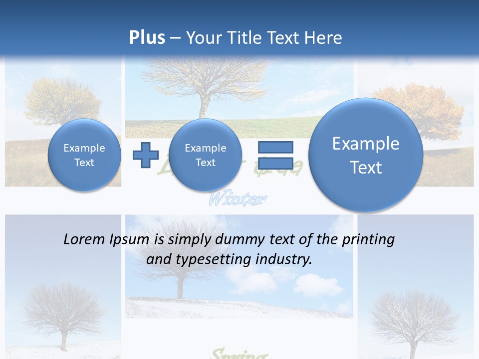 Cold Four Grass PowerPoint Template
