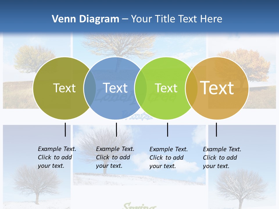 Cold Four Grass PowerPoint Template