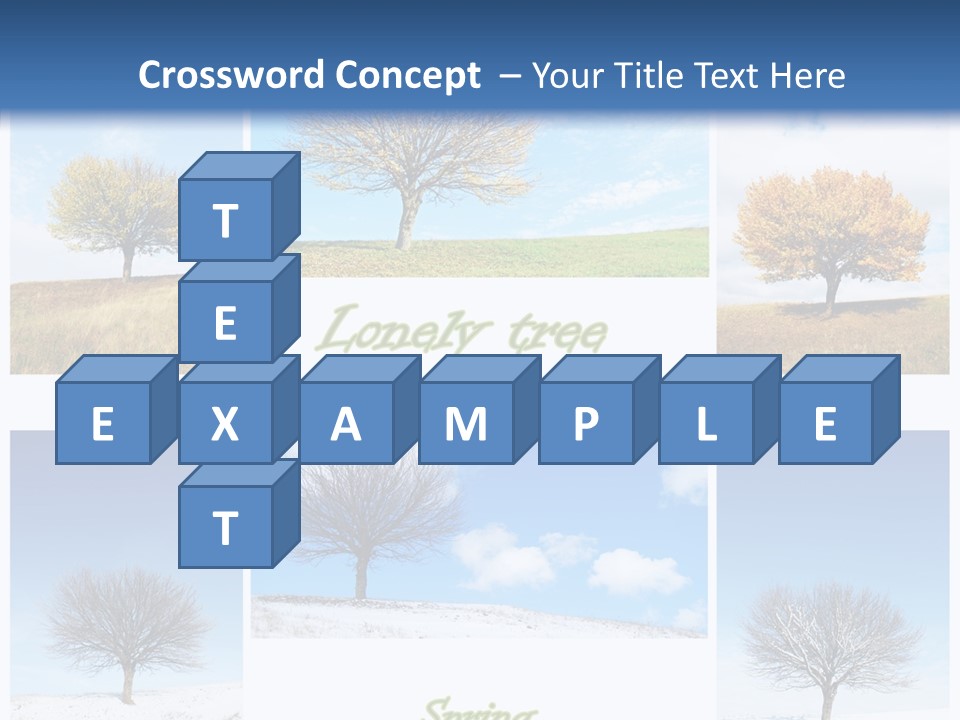 Cold Four Grass PowerPoint Template