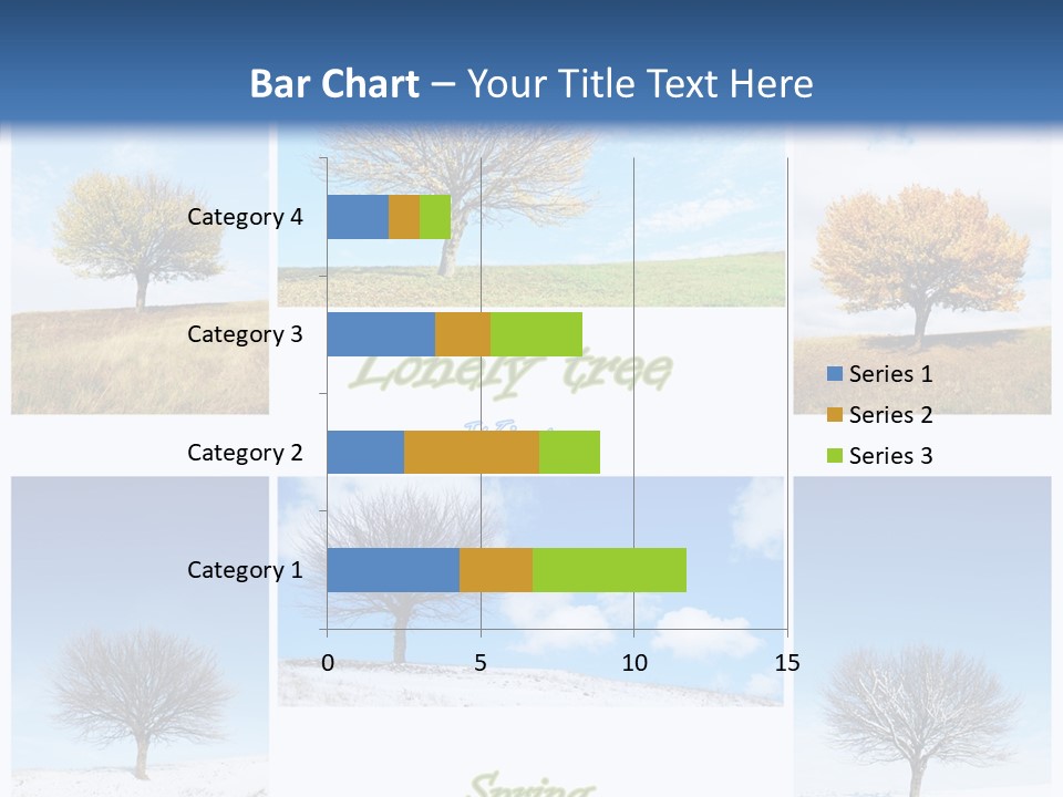 Cold Four Grass PowerPoint Template
