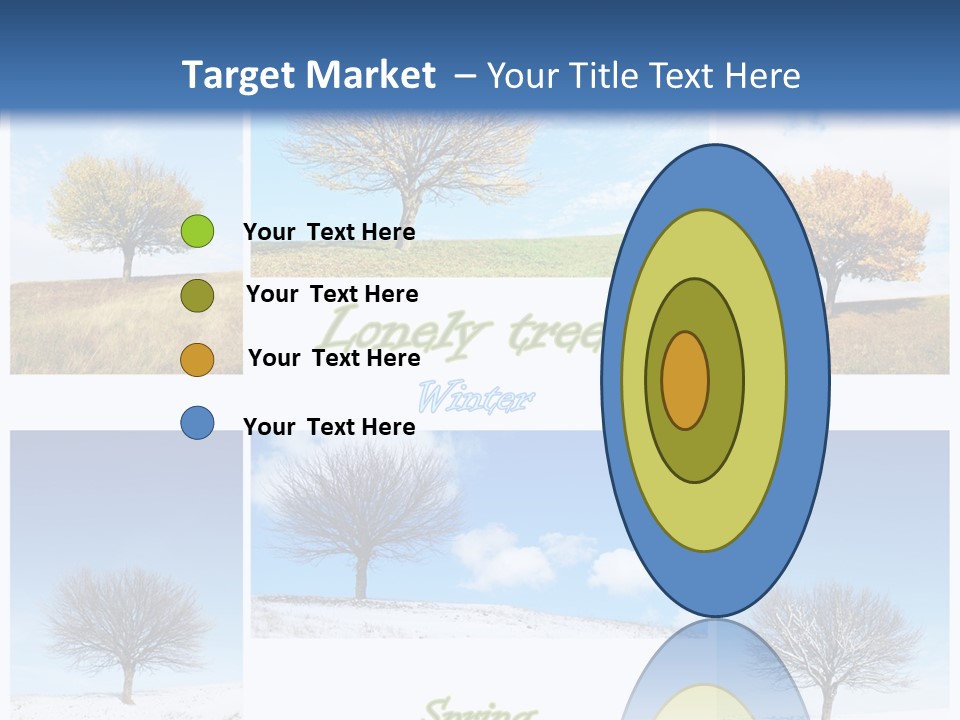 Cold Four Grass PowerPoint Template