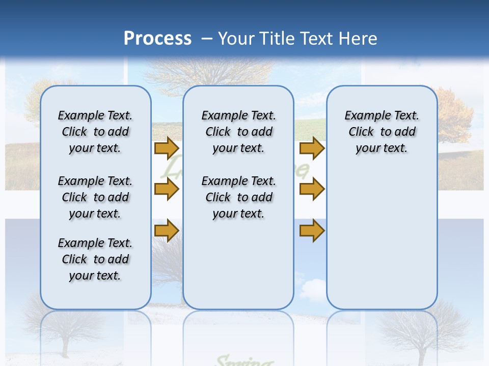 Cold Four Grass PowerPoint Template