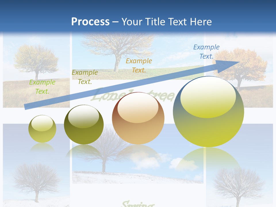 Cold Four Grass PowerPoint Template