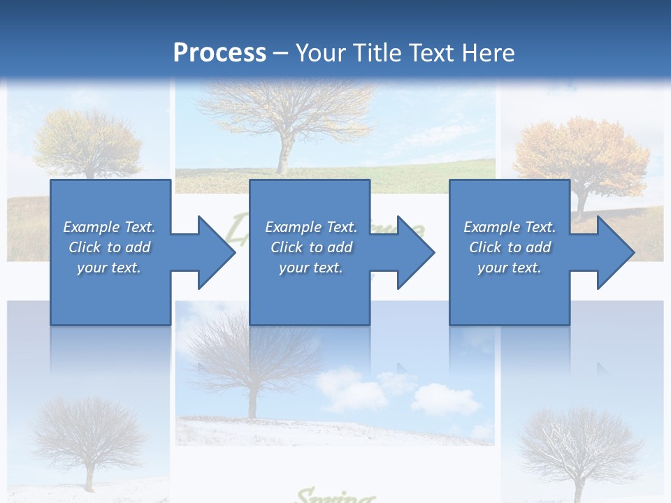 Cold Four Grass PowerPoint Template