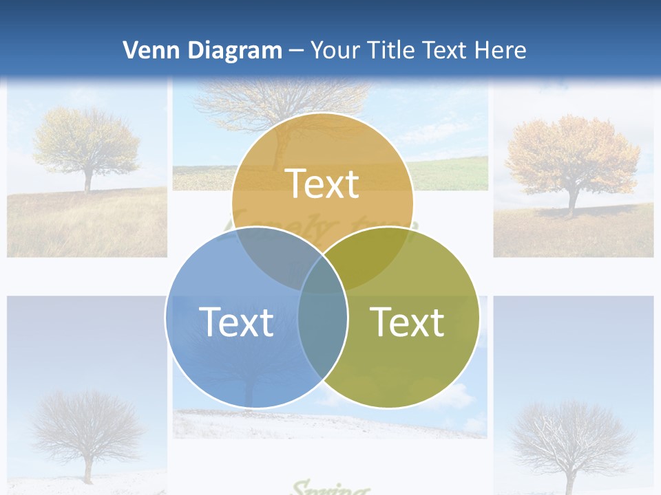 Cold Four Grass PowerPoint Template