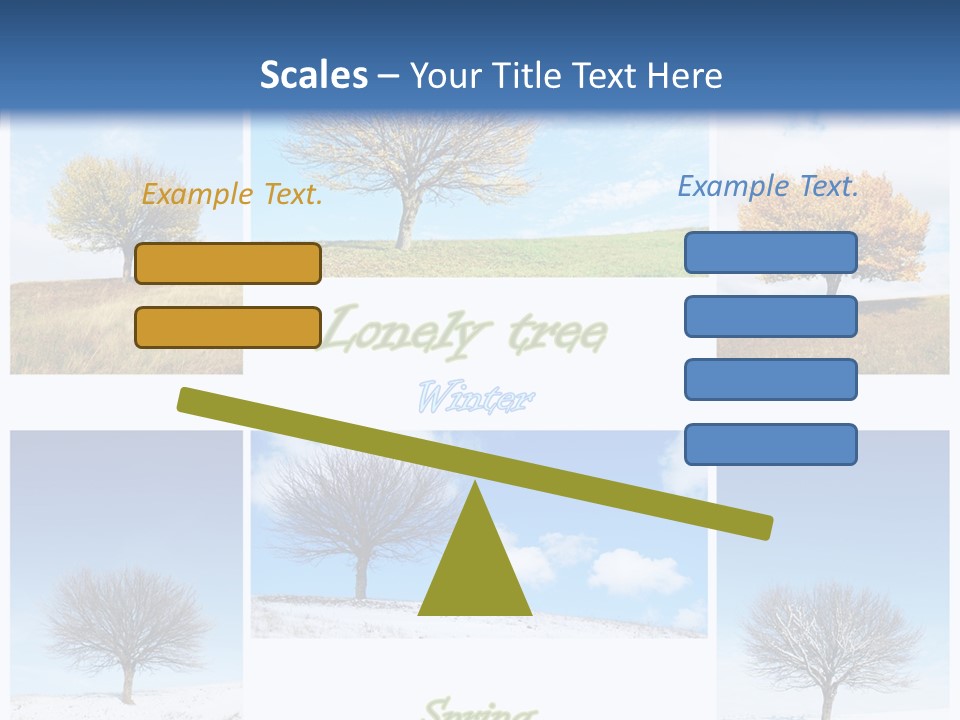 Cold Four Grass PowerPoint Template