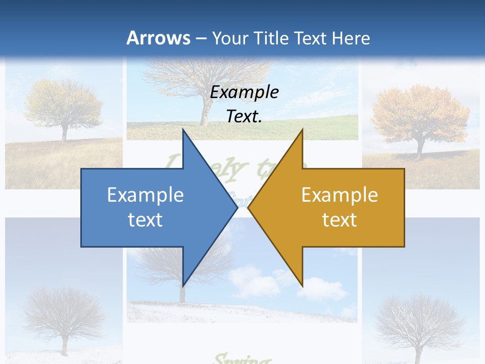 Cold Four Grass PowerPoint Template