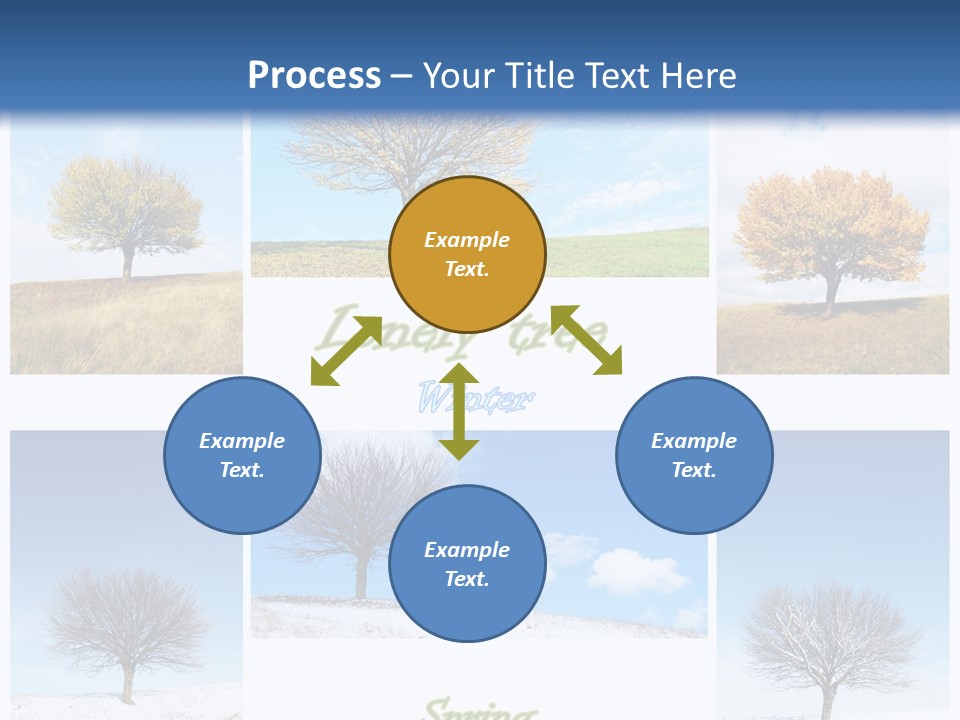 Cold Four Grass PowerPoint Template