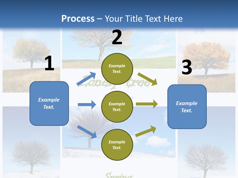 Cold Four Grass PowerPoint Template