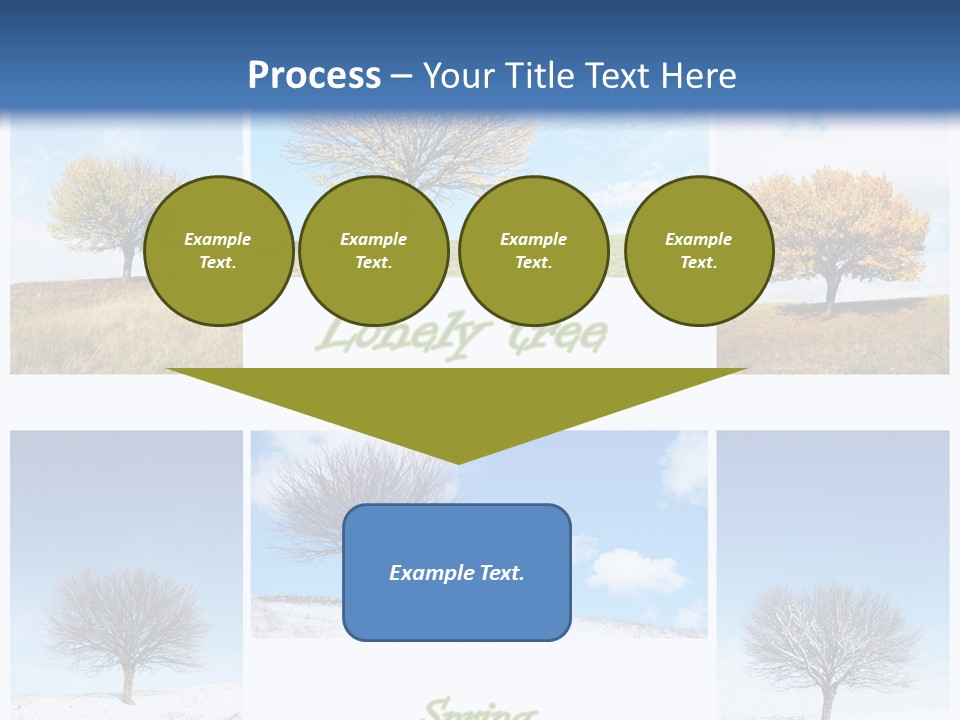 Cold Four Grass PowerPoint Template