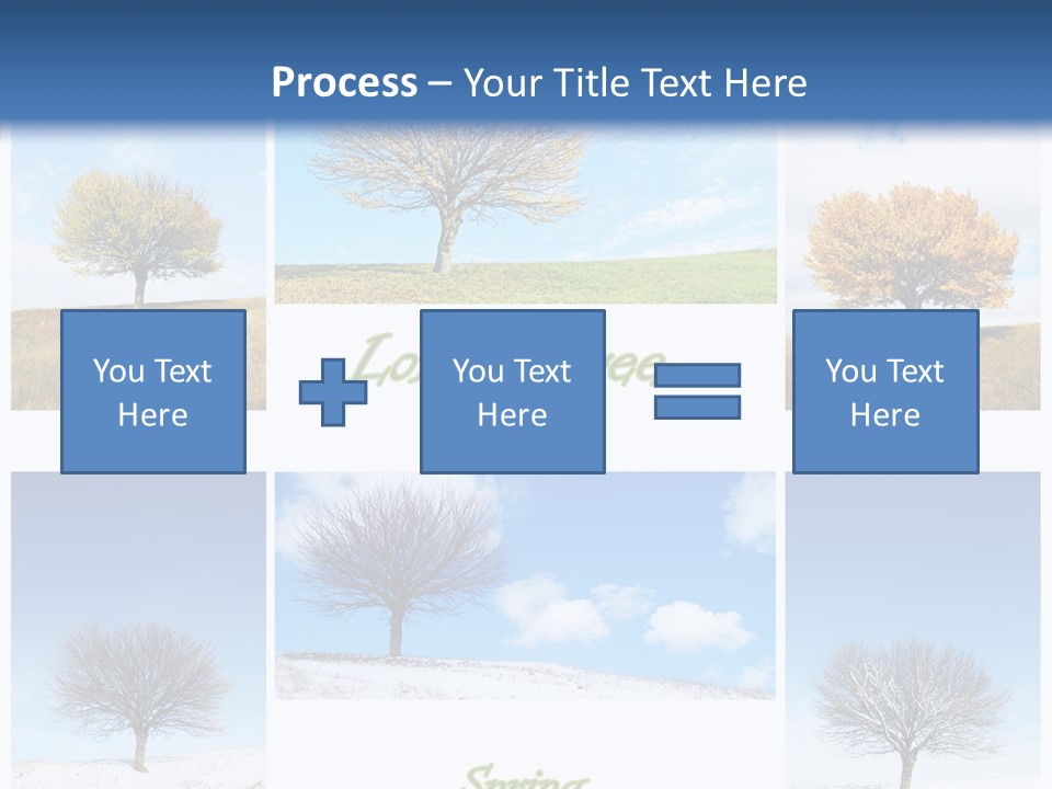 Cold Four Grass PowerPoint Template