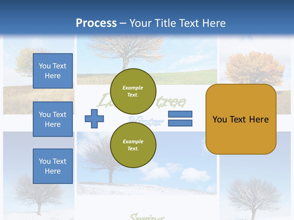 Cold Four Grass PowerPoint Template