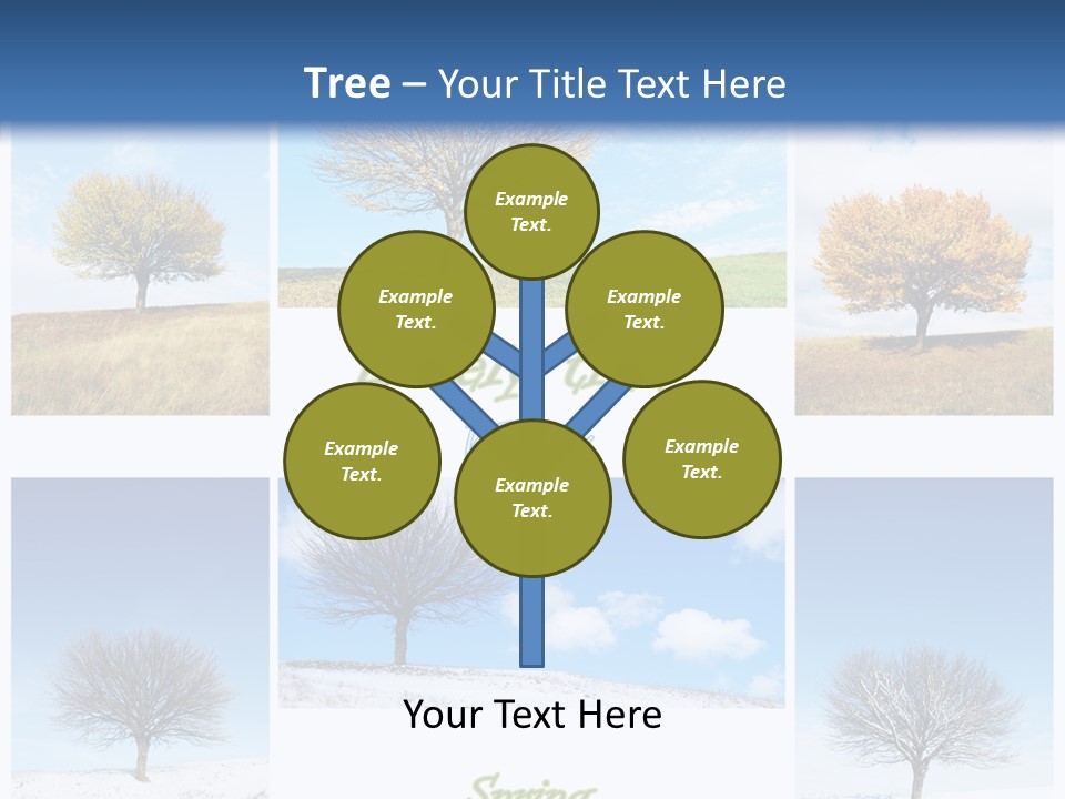 Cold Four Grass PowerPoint Template