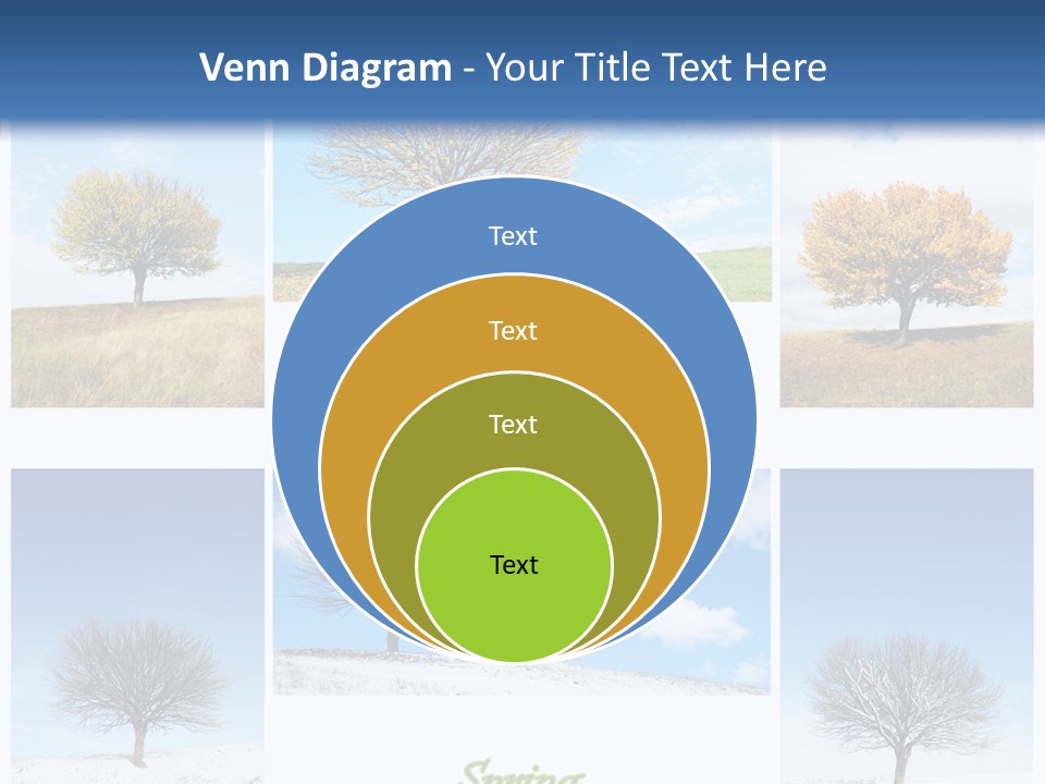 Cold Four Grass PowerPoint Template
