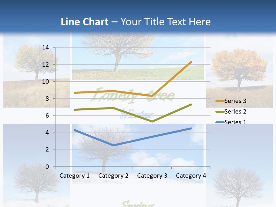 Cold Four Grass PowerPoint Template