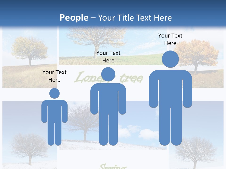 Cold Four Grass PowerPoint Template