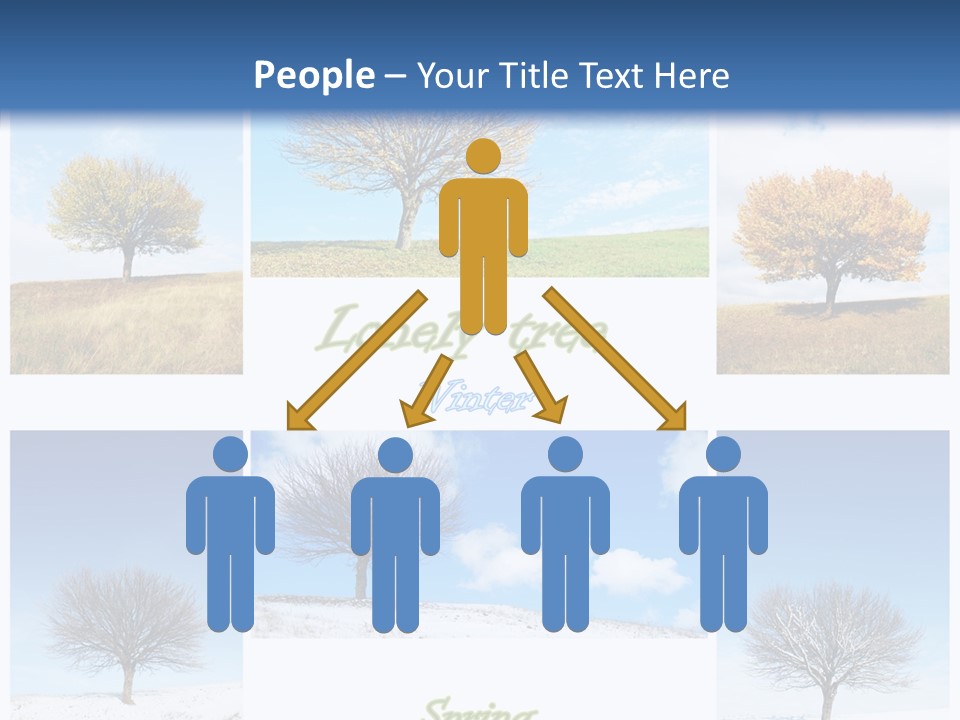 Cold Four Grass PowerPoint Template