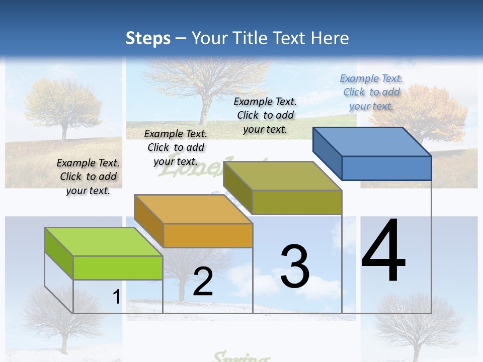 Cold Four Grass PowerPoint Template