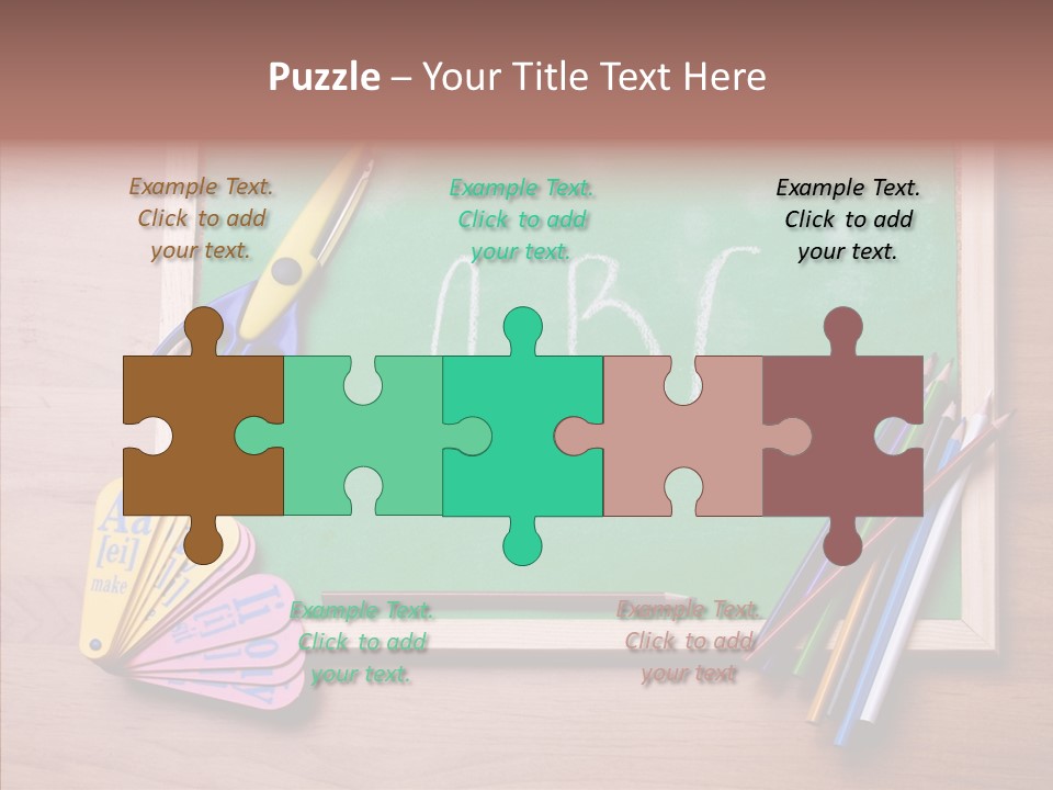 College White Draw PowerPoint Template