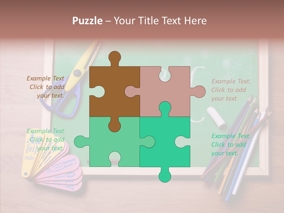 College White Draw PowerPoint Template