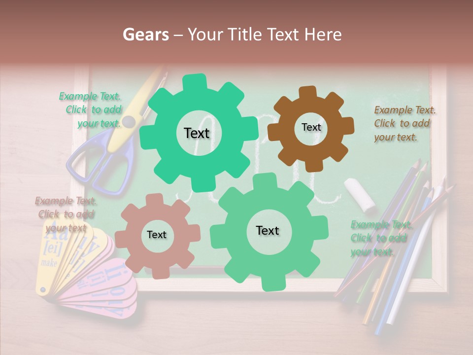 College White Draw PowerPoint Template