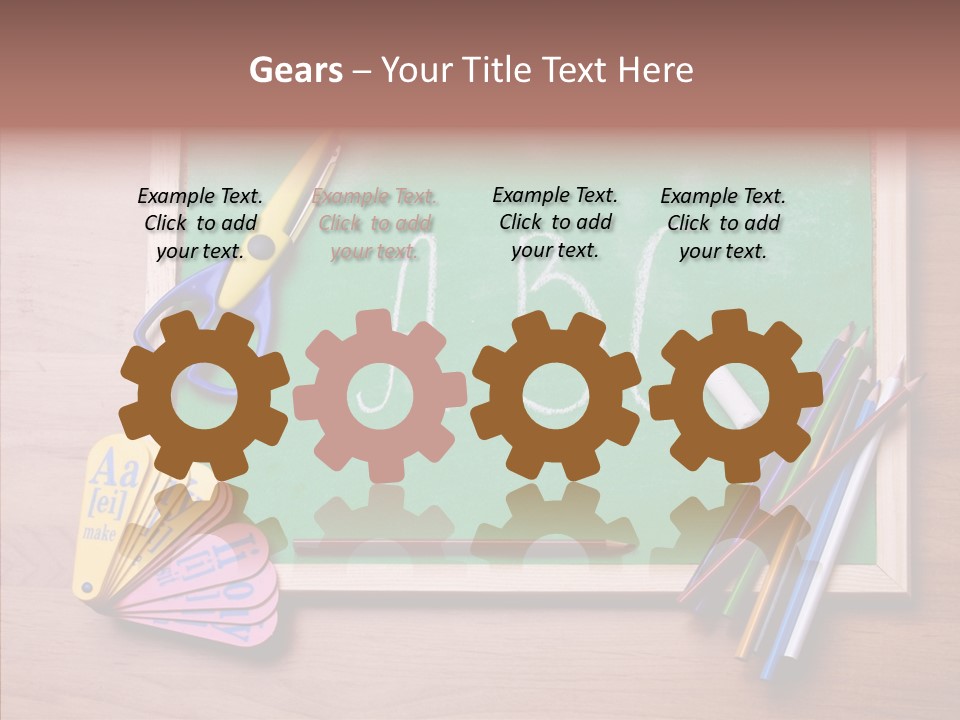 College White Draw PowerPoint Template