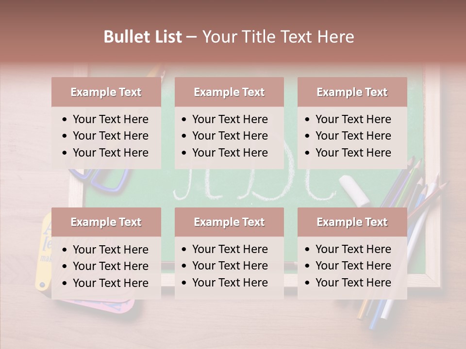 College White Draw PowerPoint Template