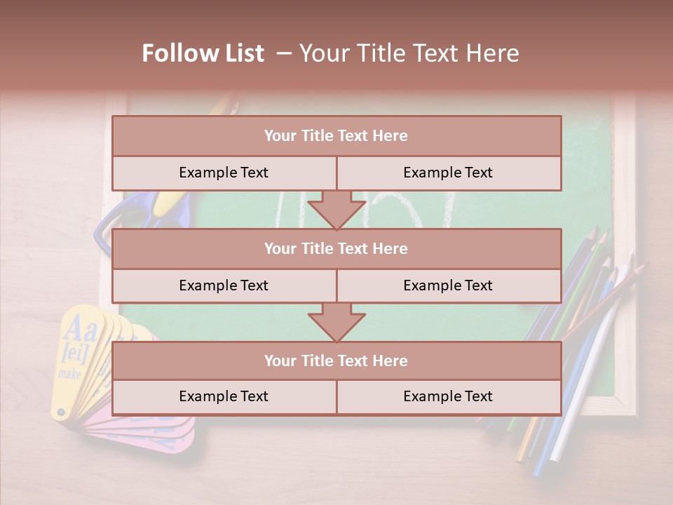 College White Draw PowerPoint Template