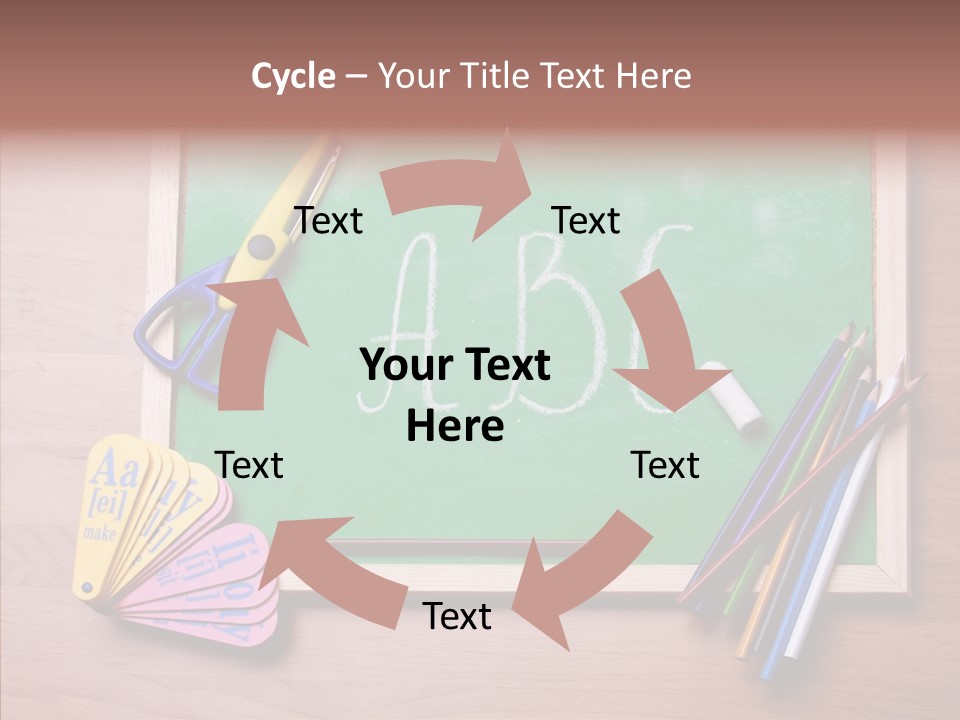 College White Draw PowerPoint Template