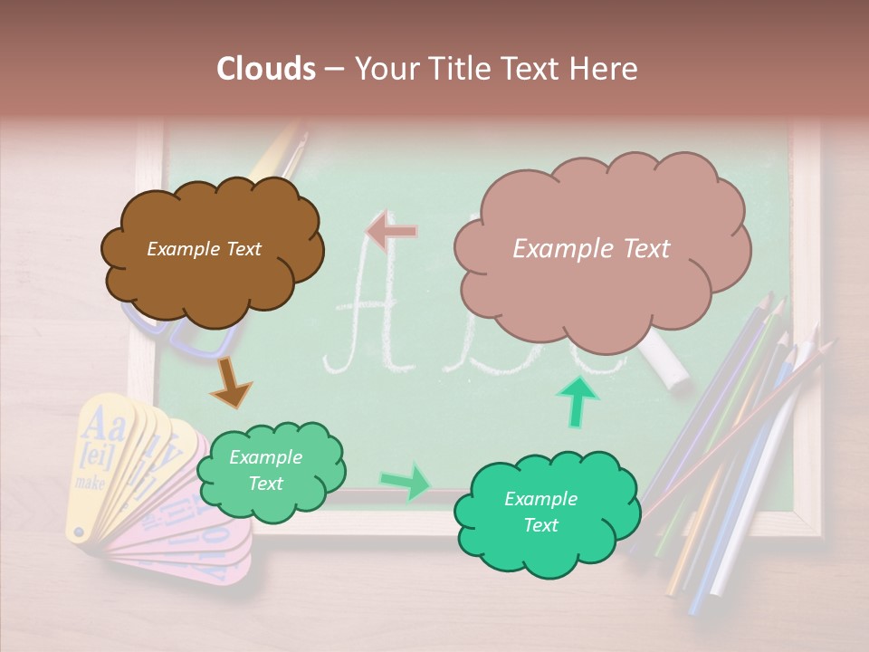 College White Draw PowerPoint Template