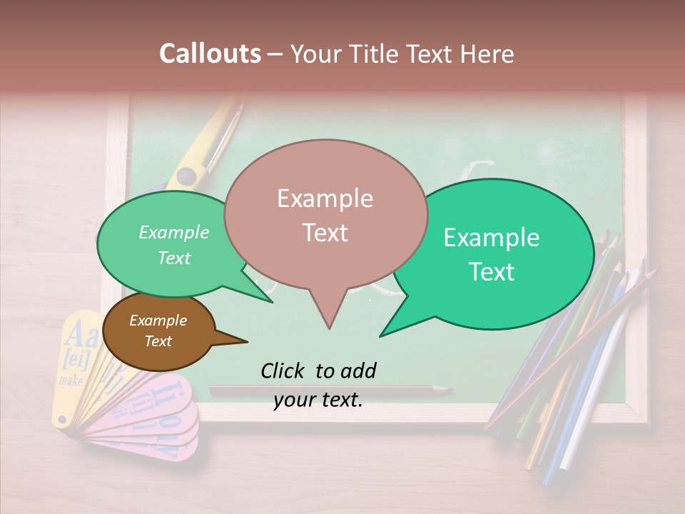 College White Draw PowerPoint Template