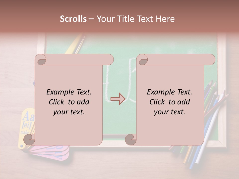 College White Draw PowerPoint Template
