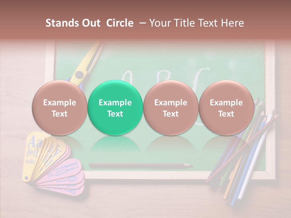 College White Draw PowerPoint Template