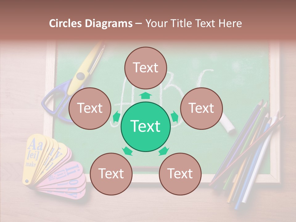 College White Draw PowerPoint Template