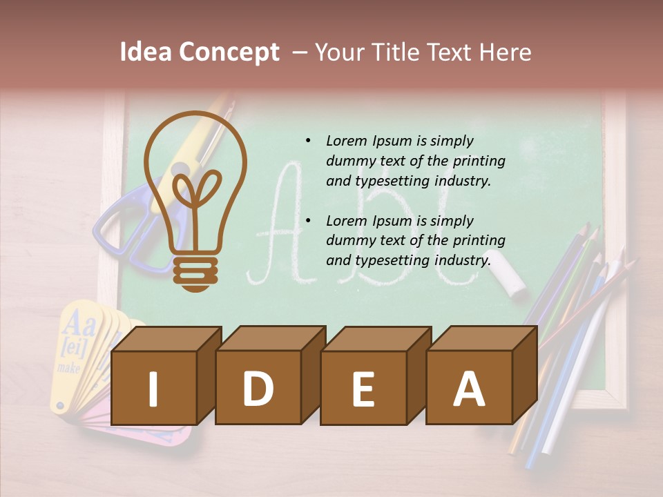 College White Draw PowerPoint Template