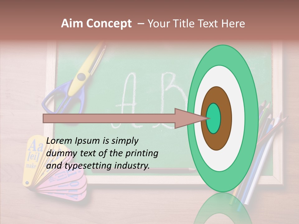 College White Draw PowerPoint Template