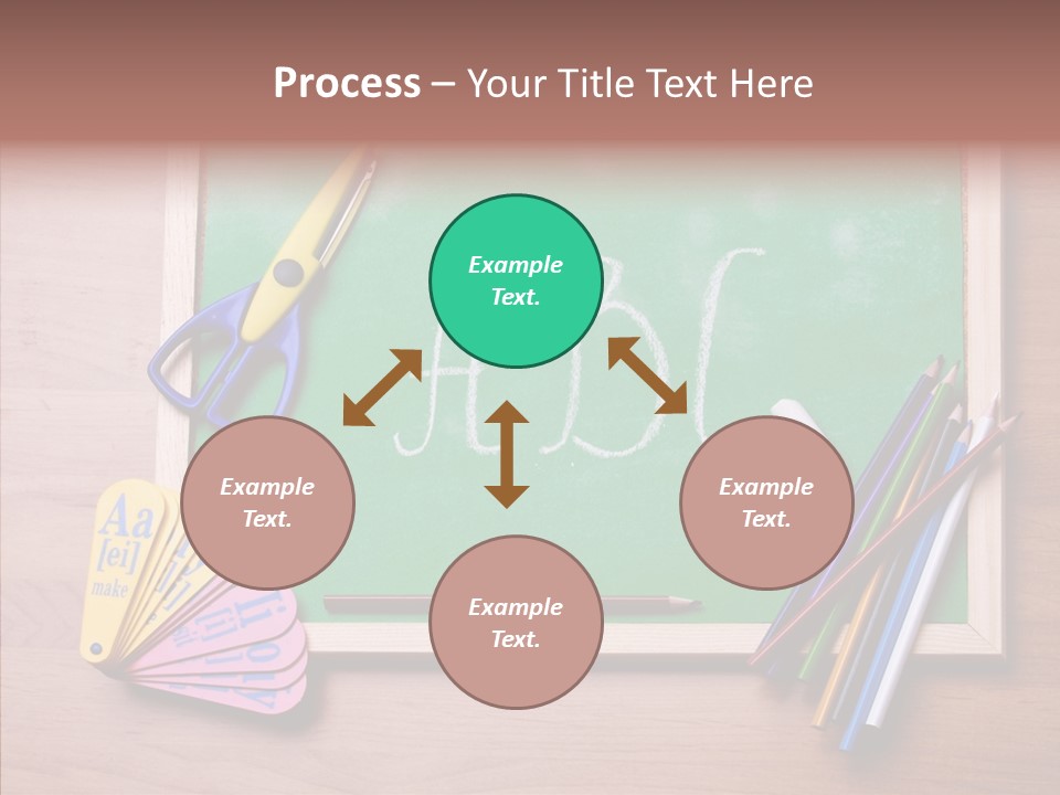 College White Draw PowerPoint Template