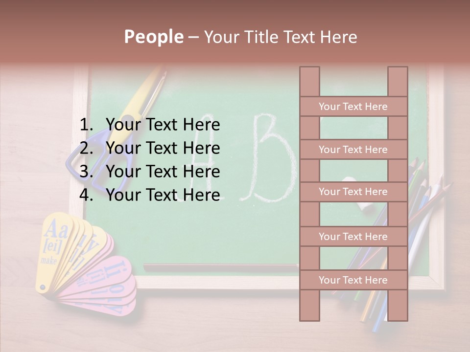 College White Draw PowerPoint Template