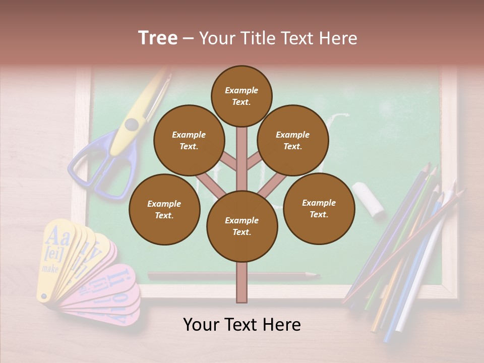 College White Draw PowerPoint Template