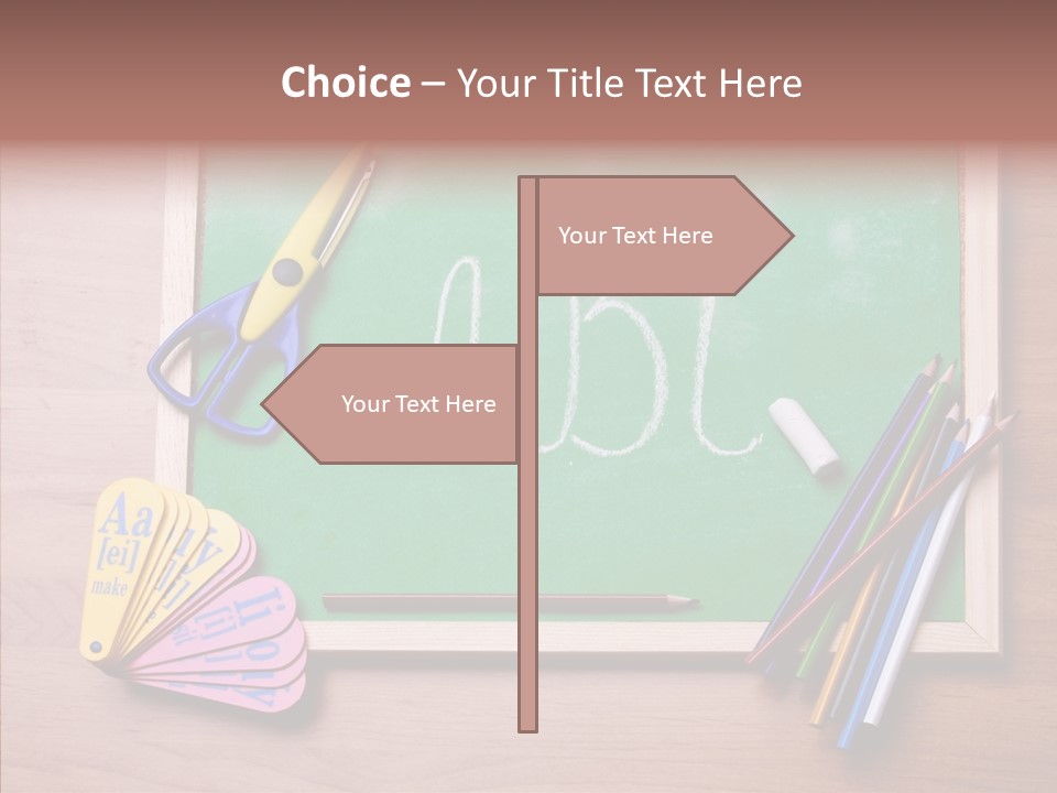 College White Draw PowerPoint Template