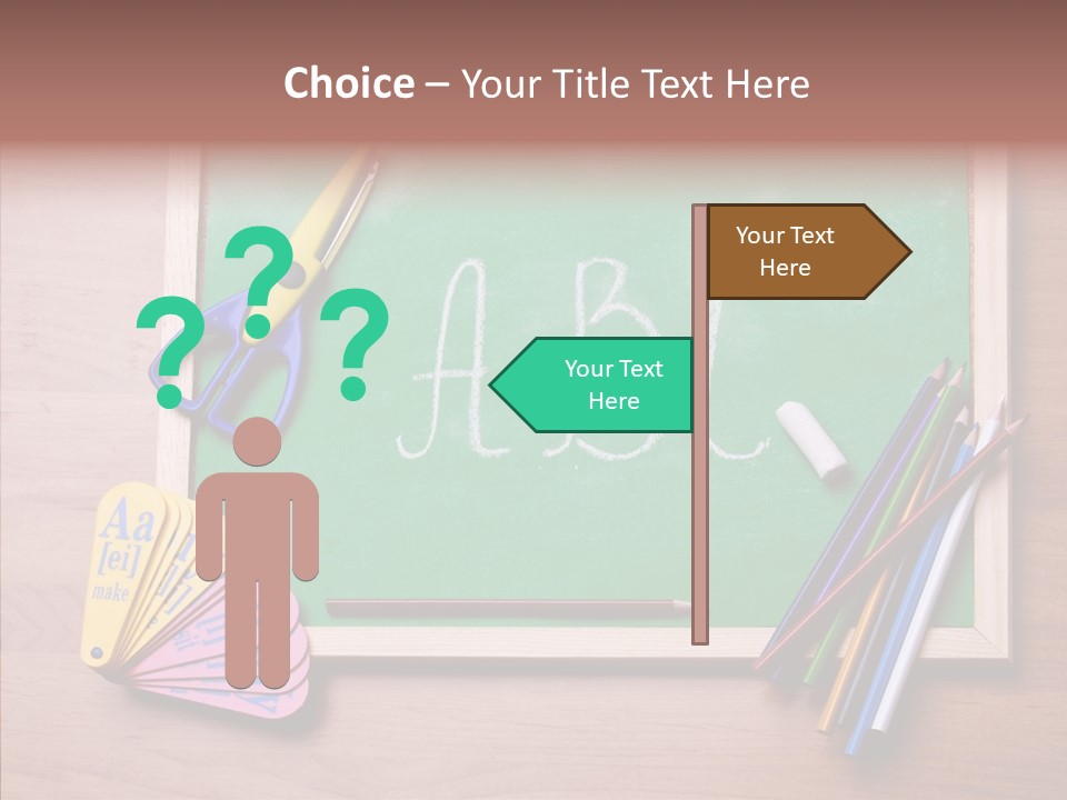 College White Draw PowerPoint Template